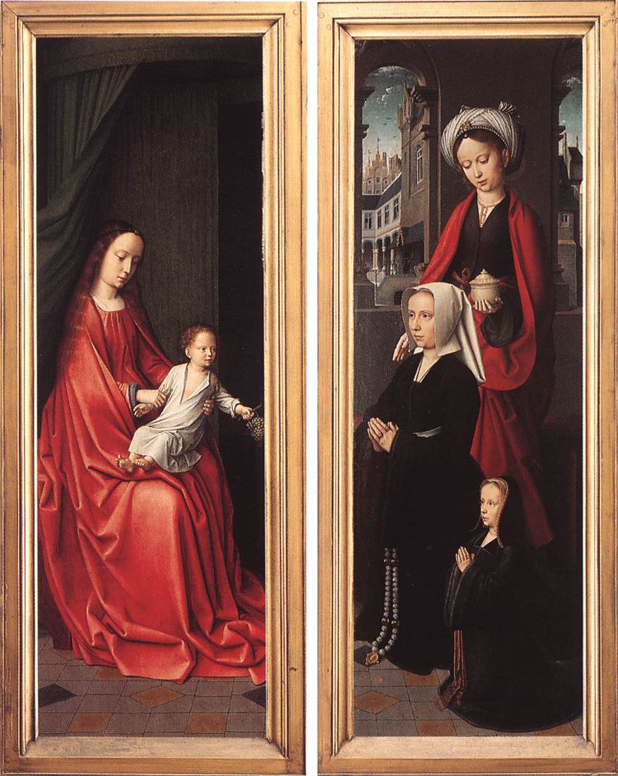 Triptych of Jan Des Trompes (rear of the wings) tye